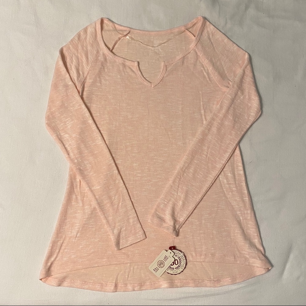 ❗️SALE SO Cozy Knit Pink V-Neck Long Sleeve